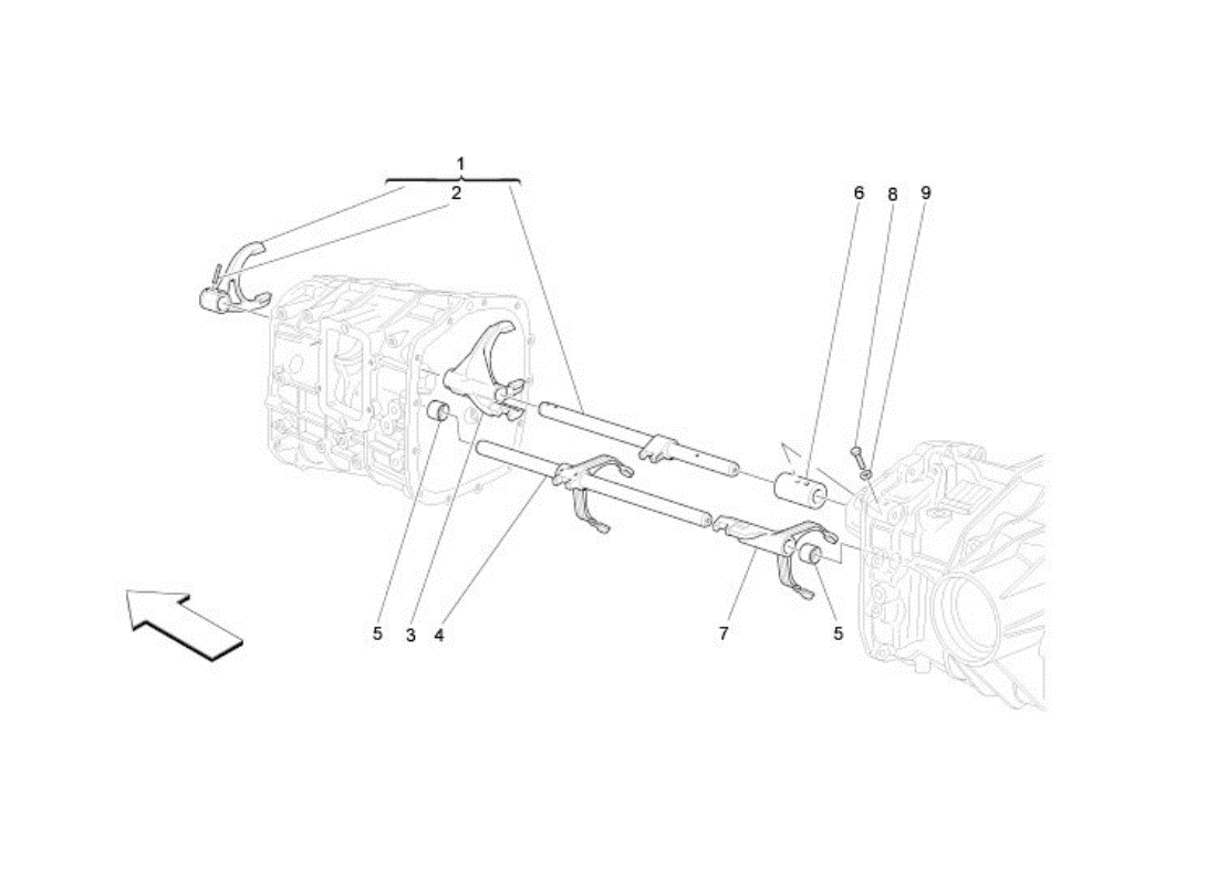 Interne bediening transmissie