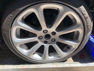 19 Inch "9 Spoke" wheel set reconditioned "Silver"